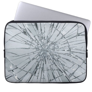 Gebrochene Glasoberfläche (Stil 1) Ölmalerei Laptopschutzhülle