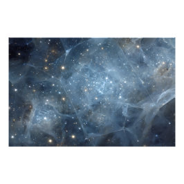 Gebrochene Nebelsternfeld Kosmische Geometrie Fotodruck