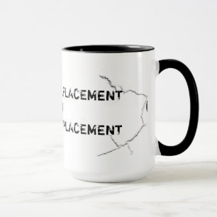 Gebrochene schmierige Daumen-Druck-Tasse Tasse