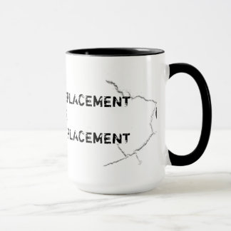 Gebrochene schmierige Daumen-Druck-Tasse Tasse