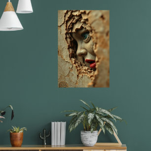 Gebrochene Stille Porzellan Wahrheit Gothic Poster