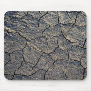 Gebrochene trockene Erdschlamm-Mausunterlage Mousepad