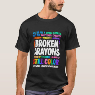 Gebrochene Wachsmalstifte färben noch immer Autism T-Shirt
