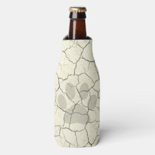 Gebrochene weiße Tiertatzen-Druck-Flasche cooler Flaschenkühler