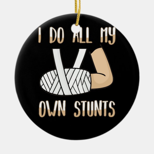 Gebrochener Arm für Kinder, die ich alle meine eig Keramik Ornament (Vorne)