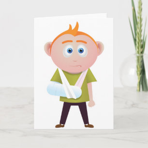 gebrochener Arm Karte