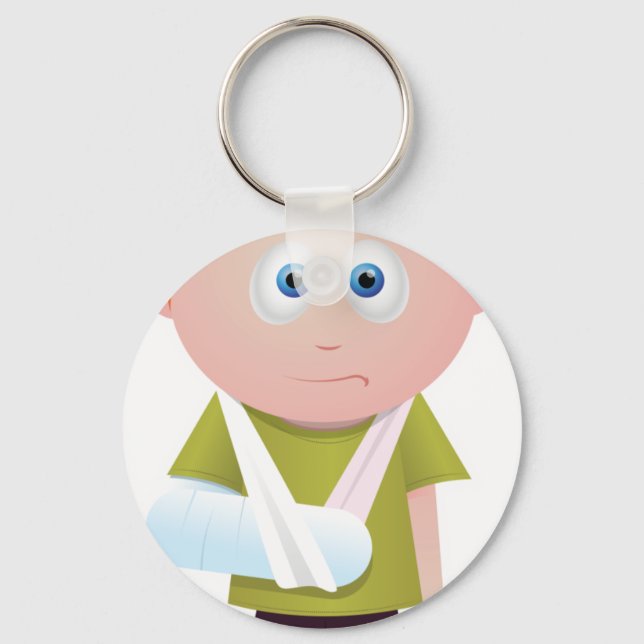 gebrochener Arm Schlüsselanhänger (Vorderseite)