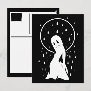 gebrochener Geist im Regen Postkarte