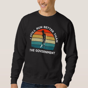 Gebrochener Knöchel Knochen Bein- Laufe immer noch Sweatshirt