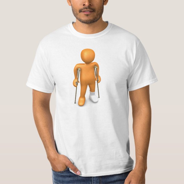 Gebrochenes Bein T-Shirt (Vorderseite)