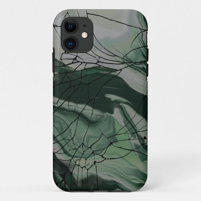 Gebrochenes Glas iPhone 11 Hülle (Rückseite)
