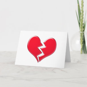 gebrochenes Herz Feiertagskarte