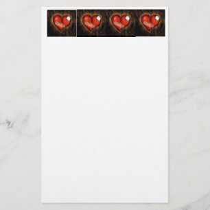 Gebrochenes Herz/Kreislaufwesen Briefpapier