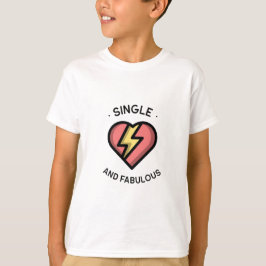 Gebrochenes Herz | Schwarzer Hintergrund Blitzherz T-Shirt