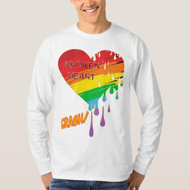 gebrochenes Herz T-Shirt (Vorderseite)