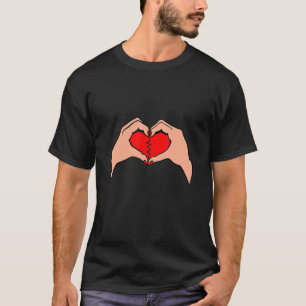 Gebrochenes Herz Versagt Ehescheidung bricht auf T-Shirt