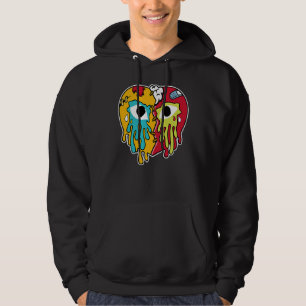 Gebrochenes Herz Weinender Tropfen SB Dunkel FroSk Hoodie