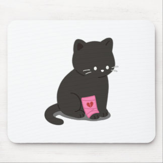 Gebrochenes Katzenherz Mousepad