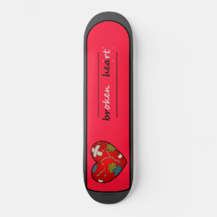 gebrochenes Skateboardherz Skateboard