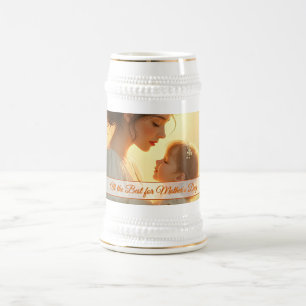 Gebt die mütterliche Liebe in blühendem Licht Bierglas