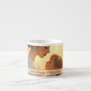 Gebt die mütterliche Liebe in blühendem Licht Espressotasse