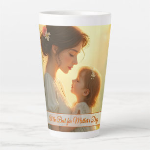 Gebt die mütterliche Liebe in blühendem Licht Milchtasse