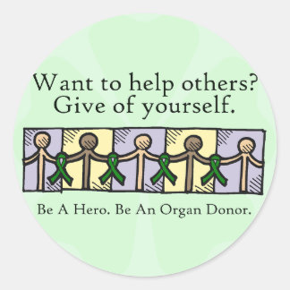 Gebt euch selbst runder aufkleber