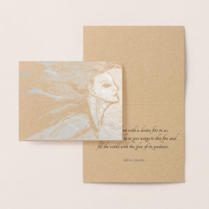 "Gebt eurem göttlichen Feuer Flügel!" Folienkarte