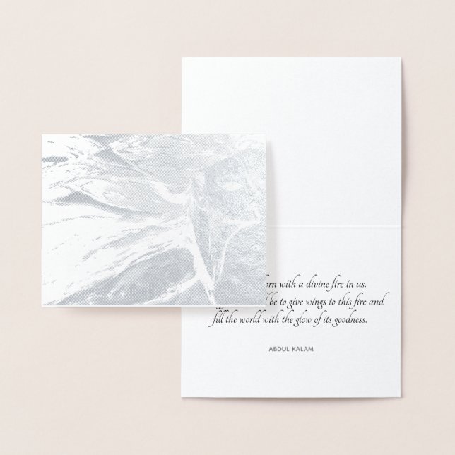 "Gebt eurem göttlichen Feuer Flügel!" Folienkarte (Anzeige)