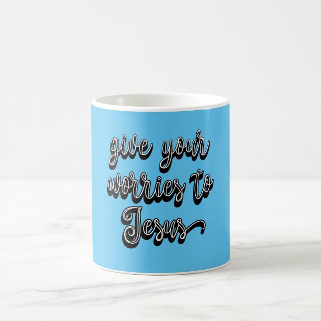 Gebt Jesus eure Sorgen Kaffeetasse (Mittel)