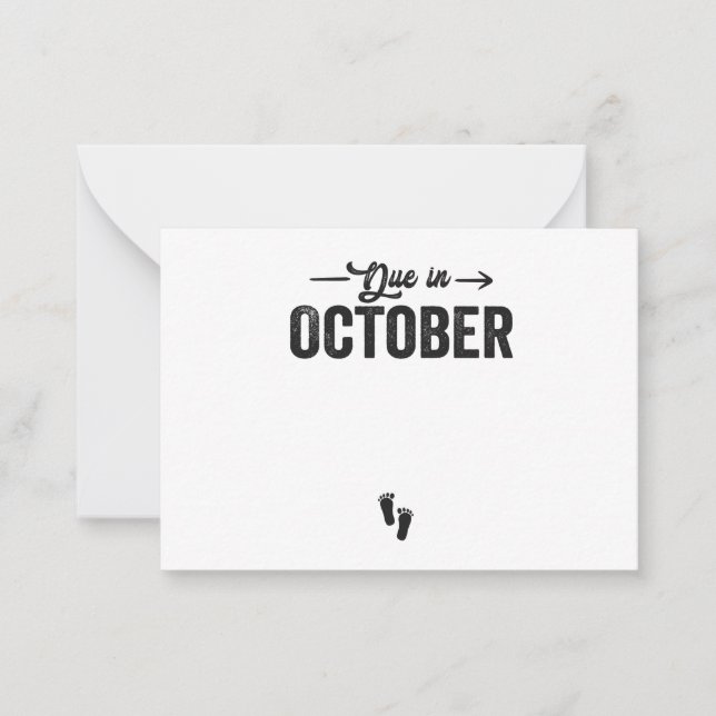 Gebuchte Babyankündigung Schwangerschaft Geschenk  Mitteilungskarte (Vorderseite)