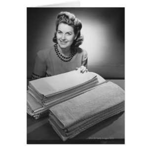 Gebügeltes Leinen und Tücher