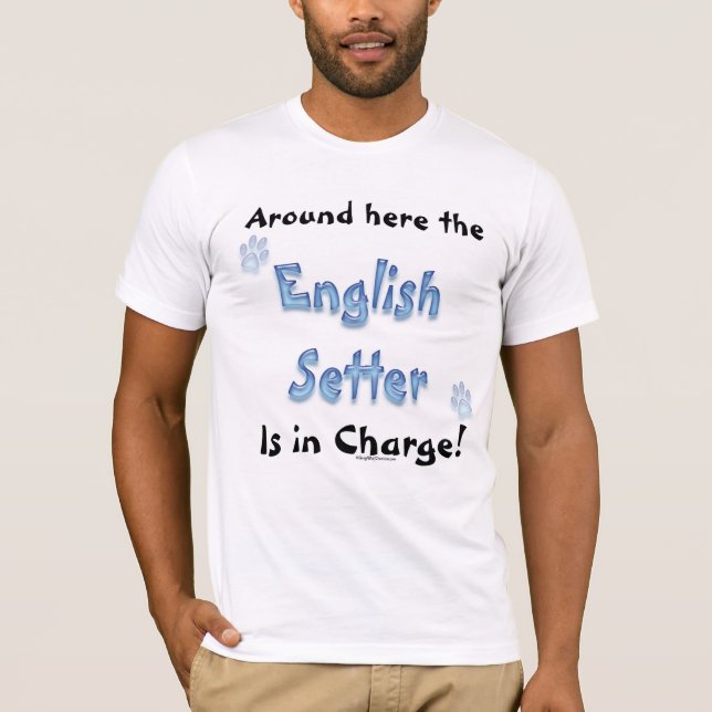 Gebühr für die englische Setter T-Shirt (Vorderseite)