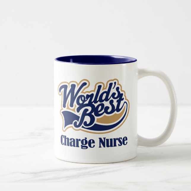 Gebührn-Krankenschwester-Geschenk Zweifarbige Tasse (Rechts)