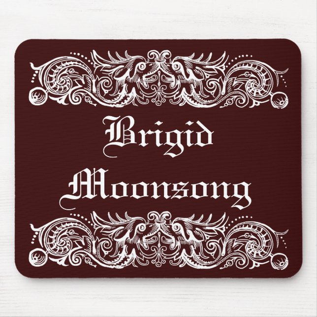 Gebundene Monster Weißes Druckmousepad Mousepad (Vorne)