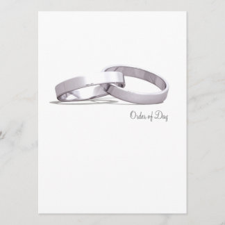 Gebundene Ringe Silver BLK - Reihenfolge des Tages Programm