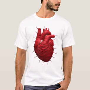 "Gebundenes Herz" Anatomie Kunst Grafik T-Shirt –