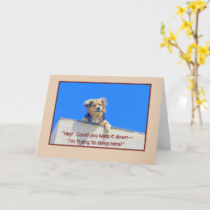GEBURSTAGS-HUMOR/LASS SCHLAFENDE HUNDE LIEGEN KARTE