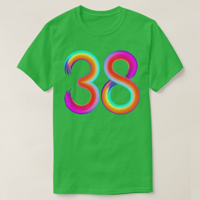 gebürstet 35 T-Shirt (Design vorne)
