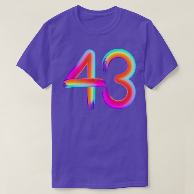 gebürstet 40 T-Shirt (Design vorne)