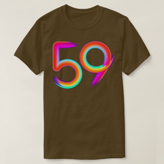 gebürstet 56 T-Shirt (Design vorne)