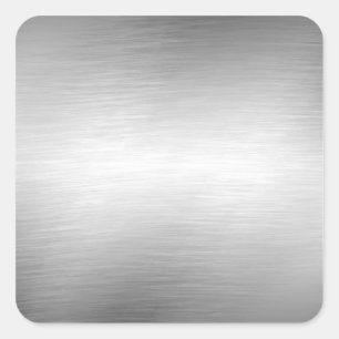 Gebürstete Metallblick-Aufkleber Quadratischer Aufkleber