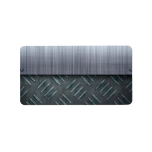 Gebürstete Metalldiamant-Platten-Schablone Adressaufkleber