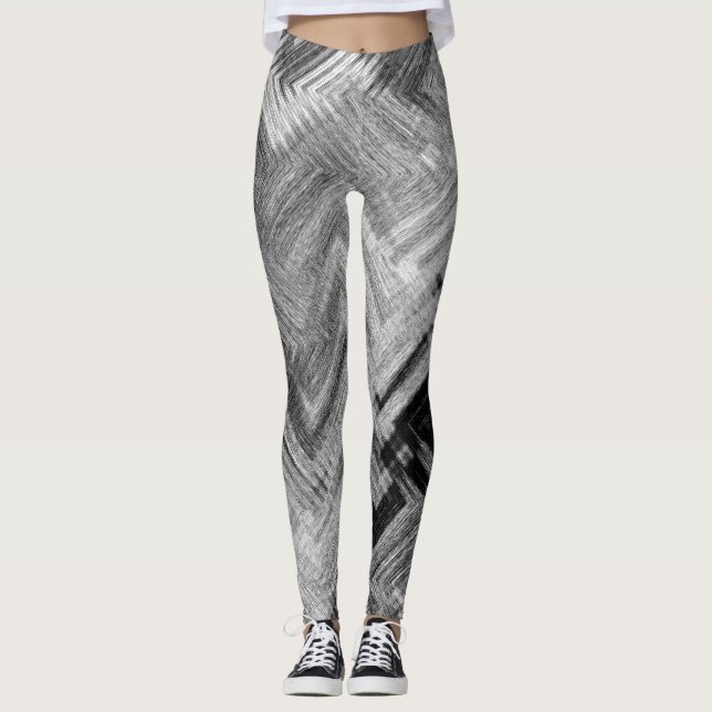 Gebürstete StahlLeggings durch Künstler C.L. Brown Leggings (Vorderseite)