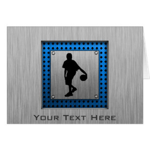 Gebürsteter Aluminiumblick Basketball-Spieler