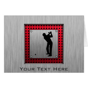 Gebürsteter Aluminiumblick Golfspieler