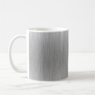Gebürsteter AluminiumEdelstahl gemasert Tasse