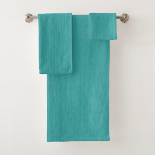 Gebürsteter aquamariner Metallblick kash001 Badhandtuch Set
