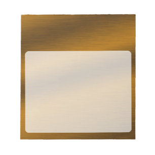 Gebürsteter Bronze-Hintergrund Notizblock