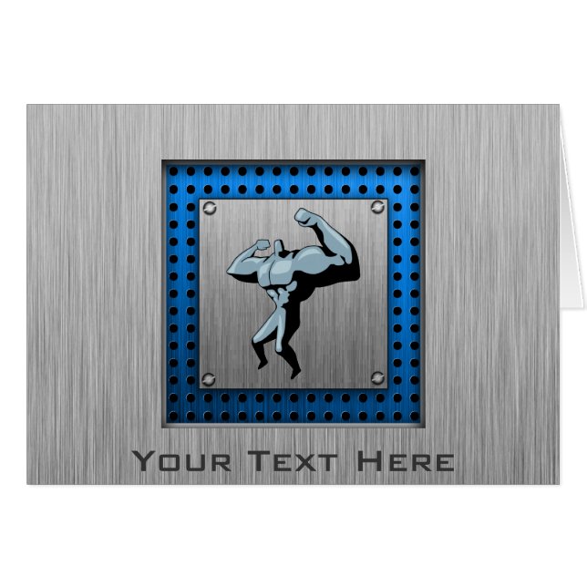 Gebürsteter Metallblick Bodybuilder (Vorderseite (Horizontal))